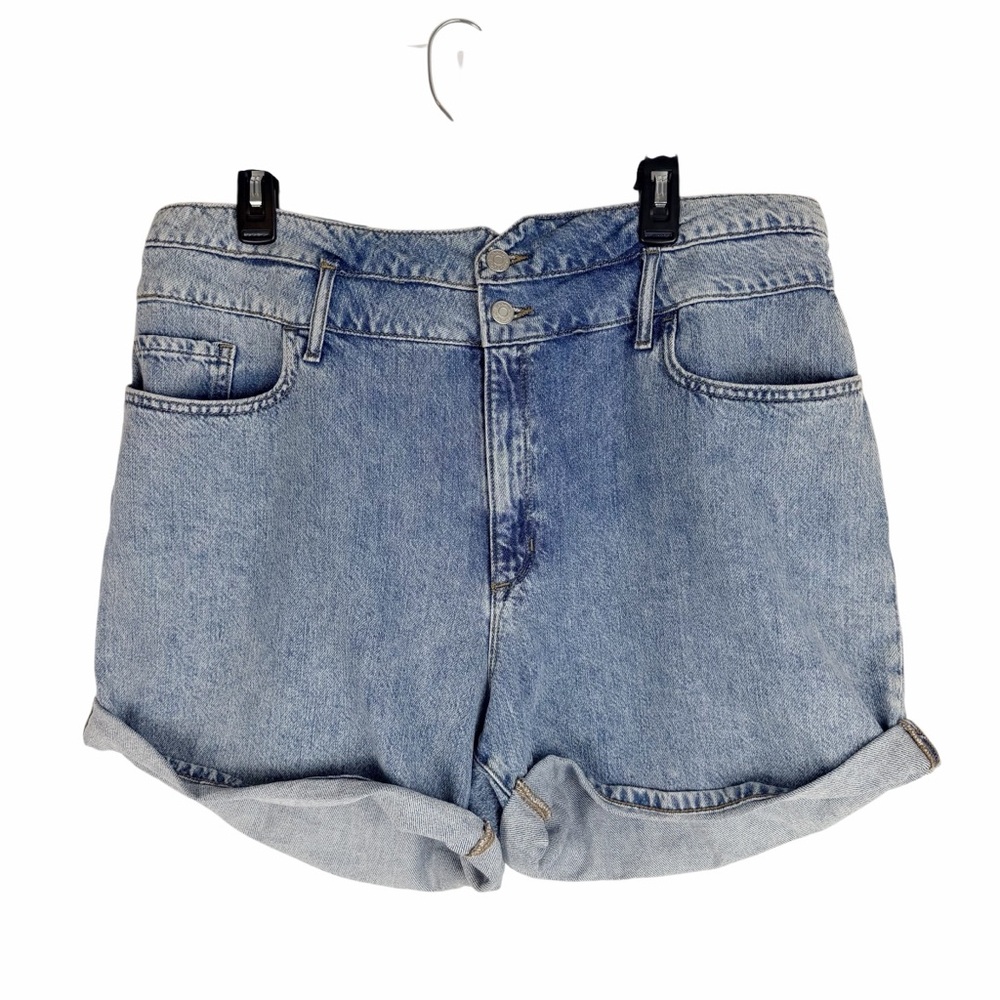 Banana Republic Factory High Rise 4” Light Wash Denim Shorts Size 18 (34) NWT